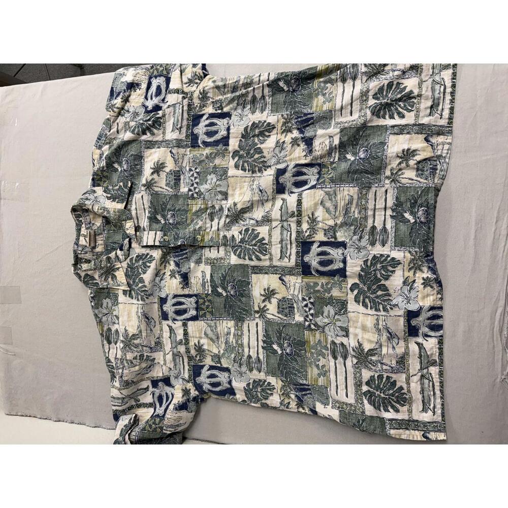 Go Barefoot Mens Hawaiian Panel Shirt - Made in Hawaii Shirt